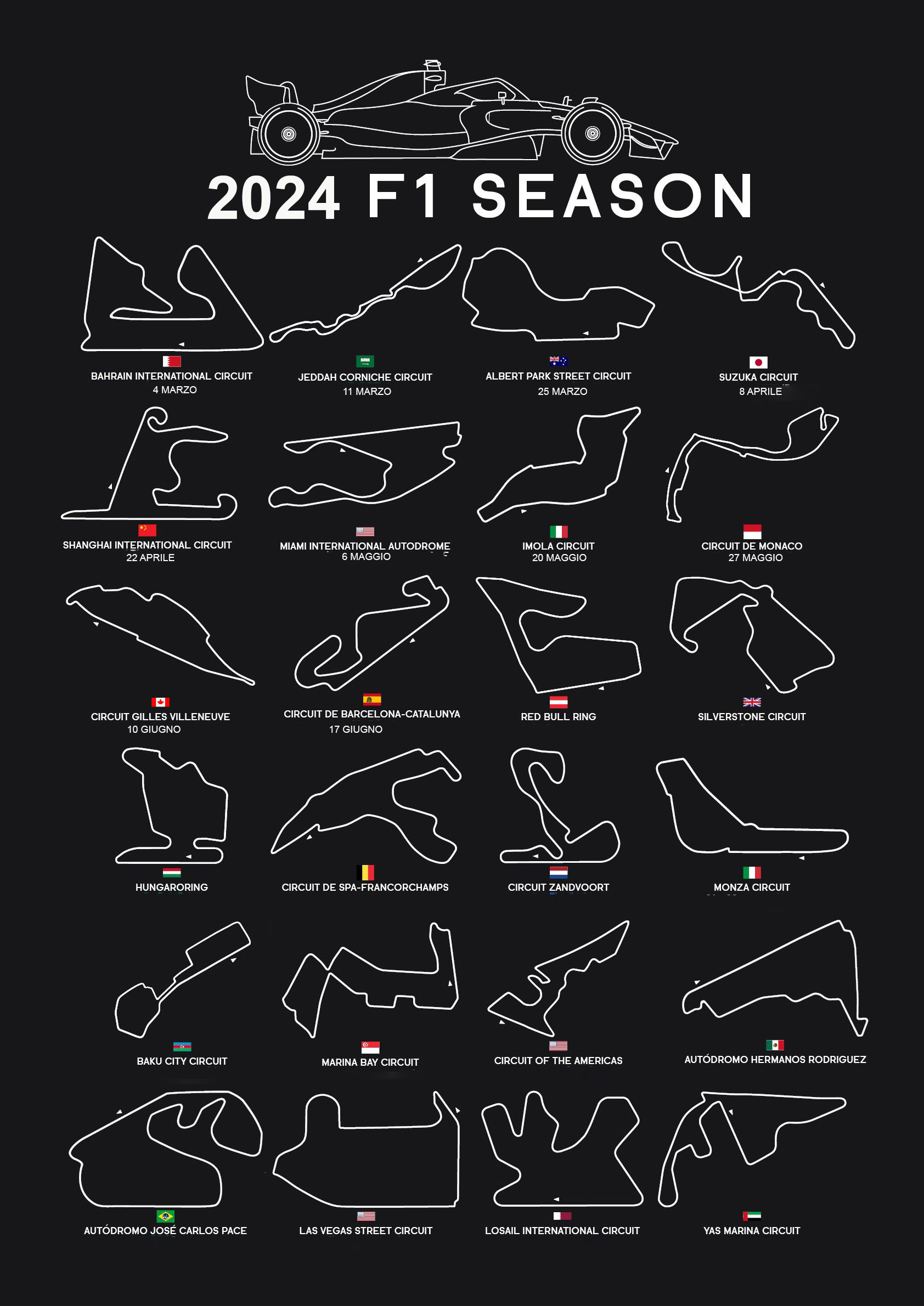 Calendario F1 2024